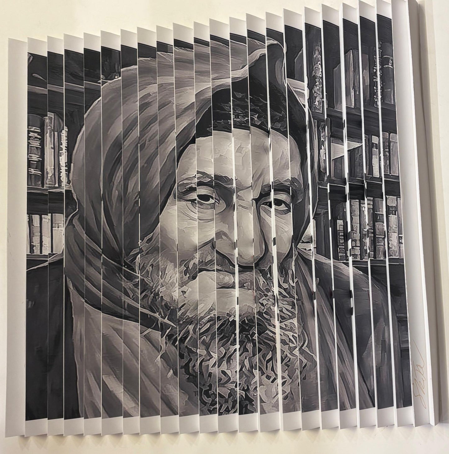 Shem Tov "Baba Sali" 3D Wall Sculpture Hand Signed Custom Framed COA Three Sizes