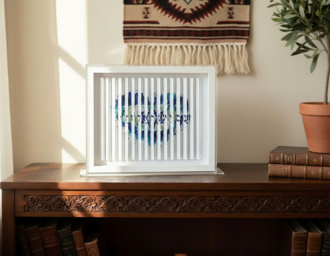 Blue Heart Sculpture - Home Display