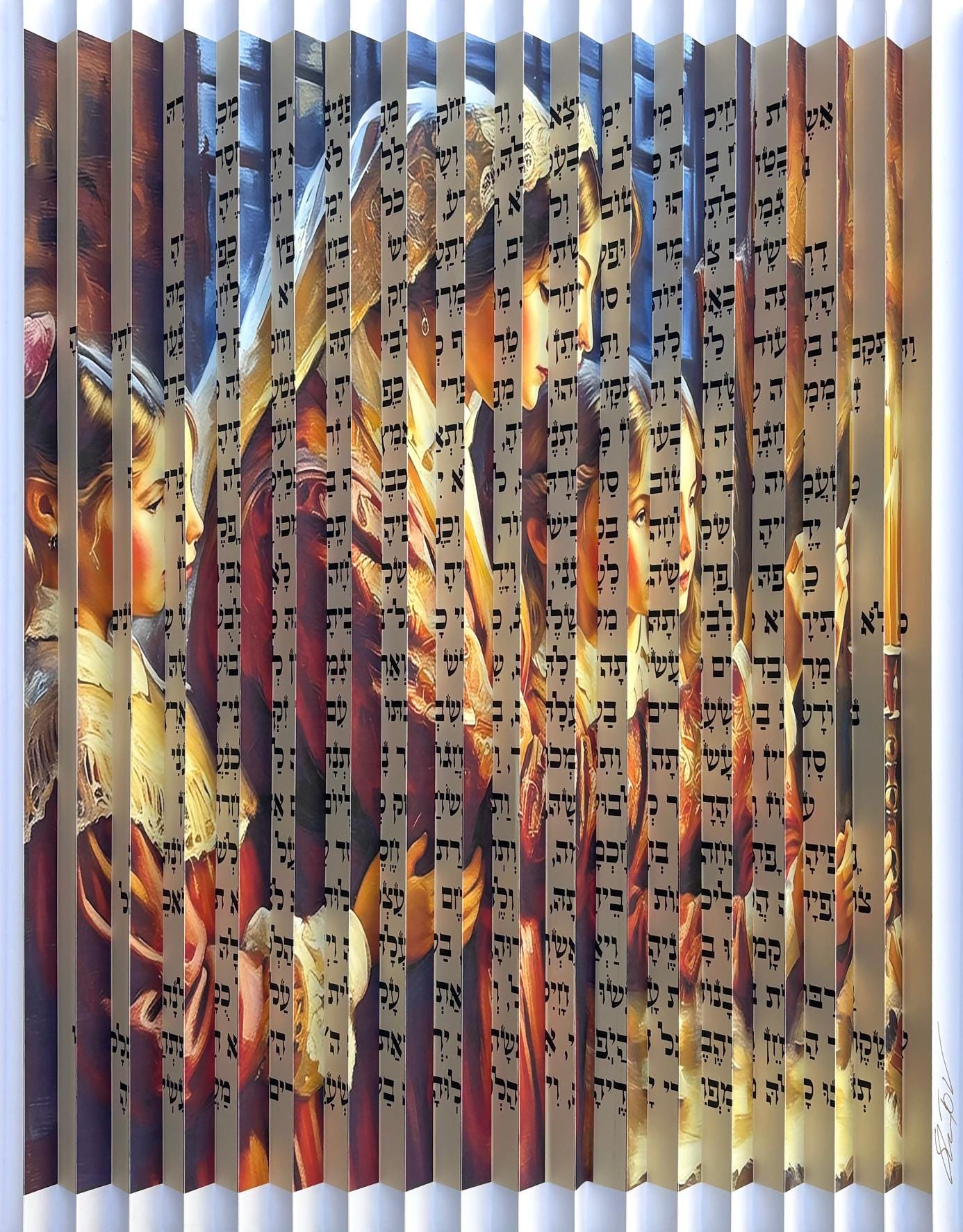 Eshet Chayil - Woman of Valor 3D Wall Sculpture Hand Signed Custom Framed COA