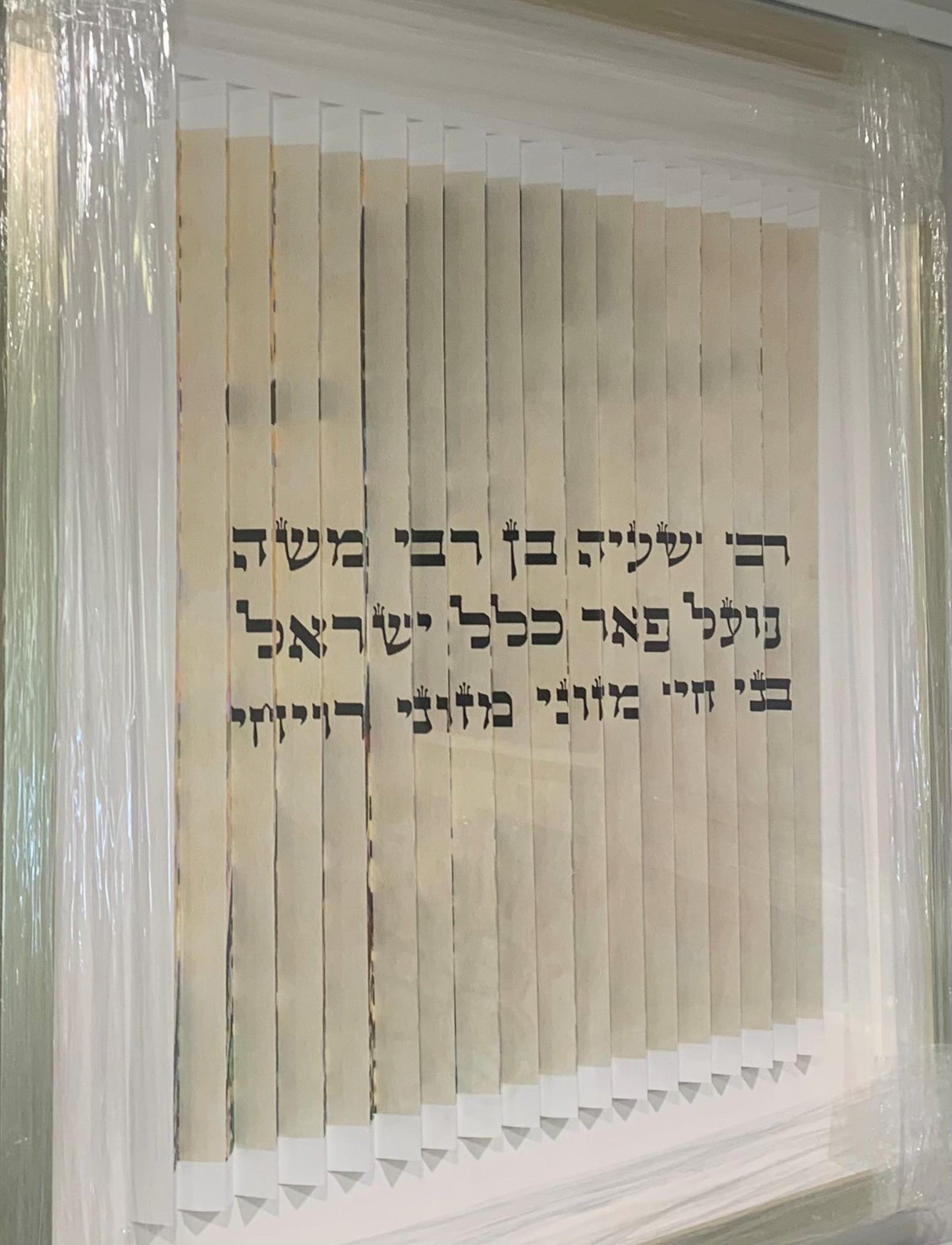 Reb Shayele of Kerestirer 3D Wall Sculpture