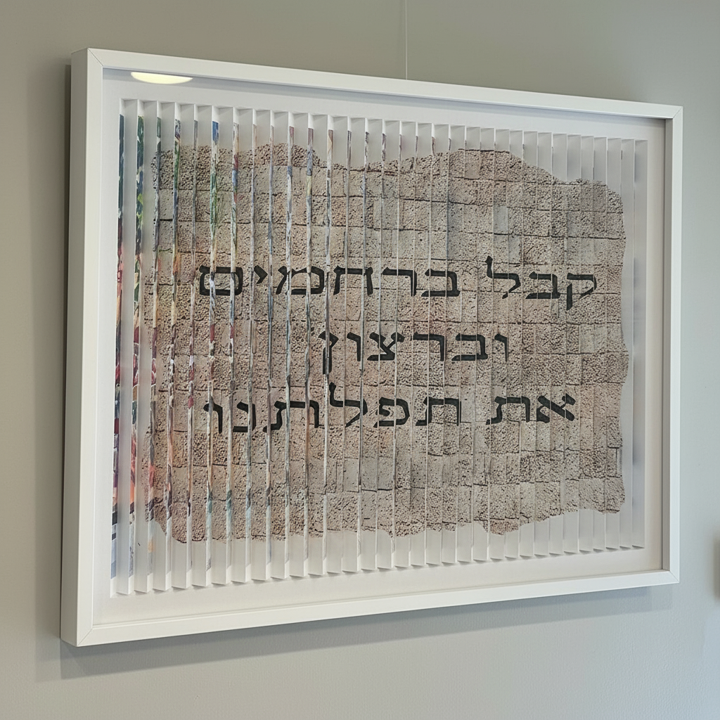 Wailing at the Wall - A Whispered Prayer 3D Wall Sculpture