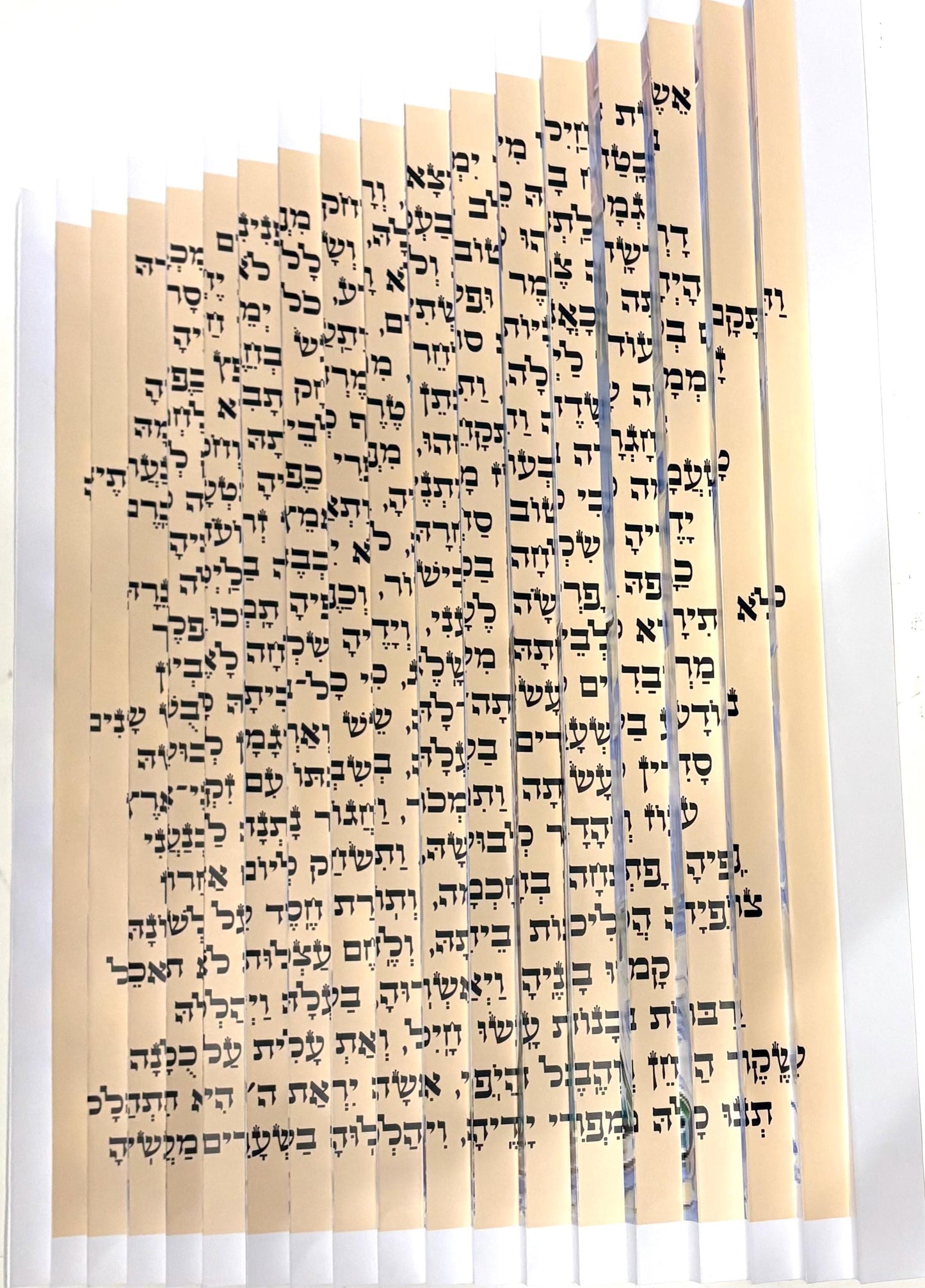 Shabbat Candles - A Mother's Light - With Eshet Chayil 3D Wall Sculpture