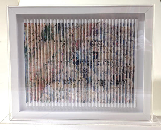 Birkat Kohanim - The Kohen's blessing Original 3D Sculpture in Lucite Case