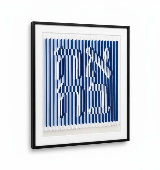 Ahava - Love - The Shape of Love 3D Wall Sculpture