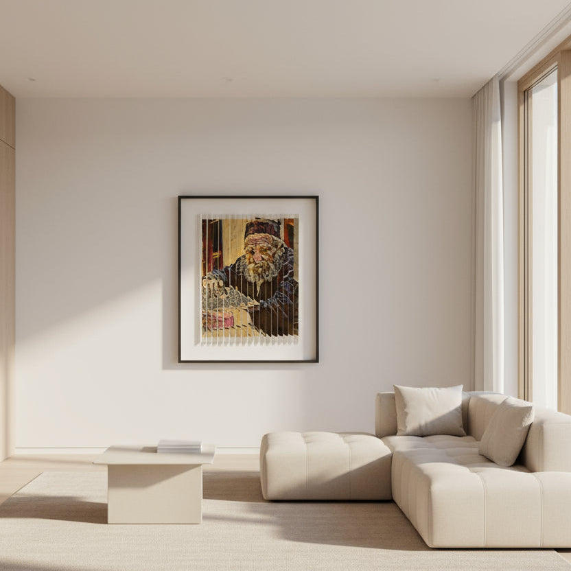 Rav Moshe Feinstein 3D Wall Sculpture