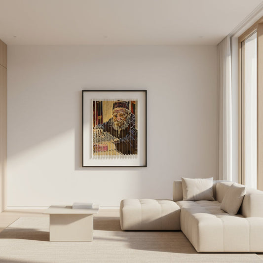 Rav Moshe Feinstein 3D Wall Sculpture