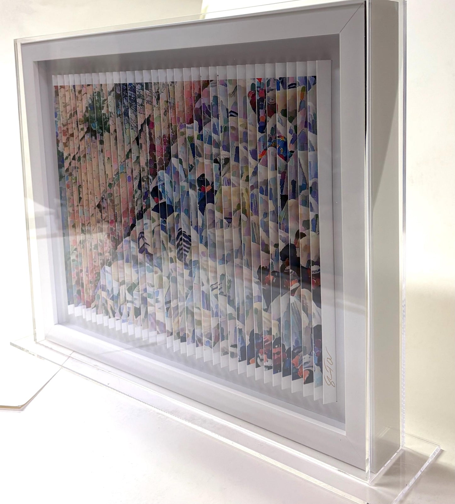 Birkat Kohanim - The Kohen's blessing Original 3D Sculpture in Lucite Case