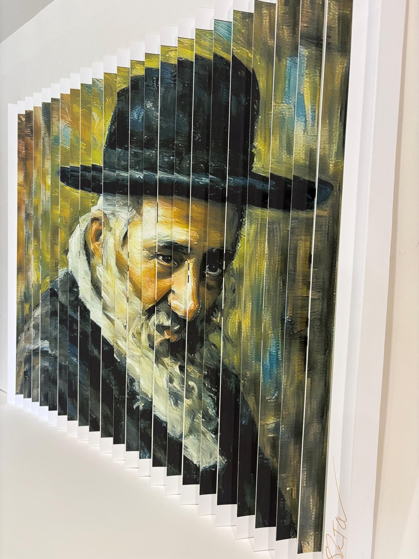 Reb Shayele of Kerestirer II 3D Wall Sculpture