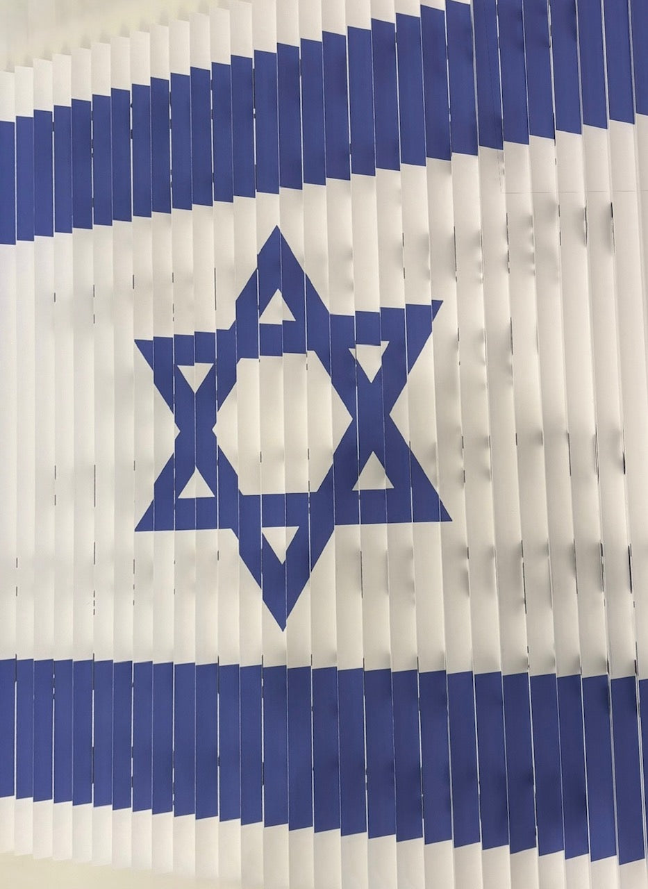 Hatikva & Israeli Flag 3D Wall Sculpture