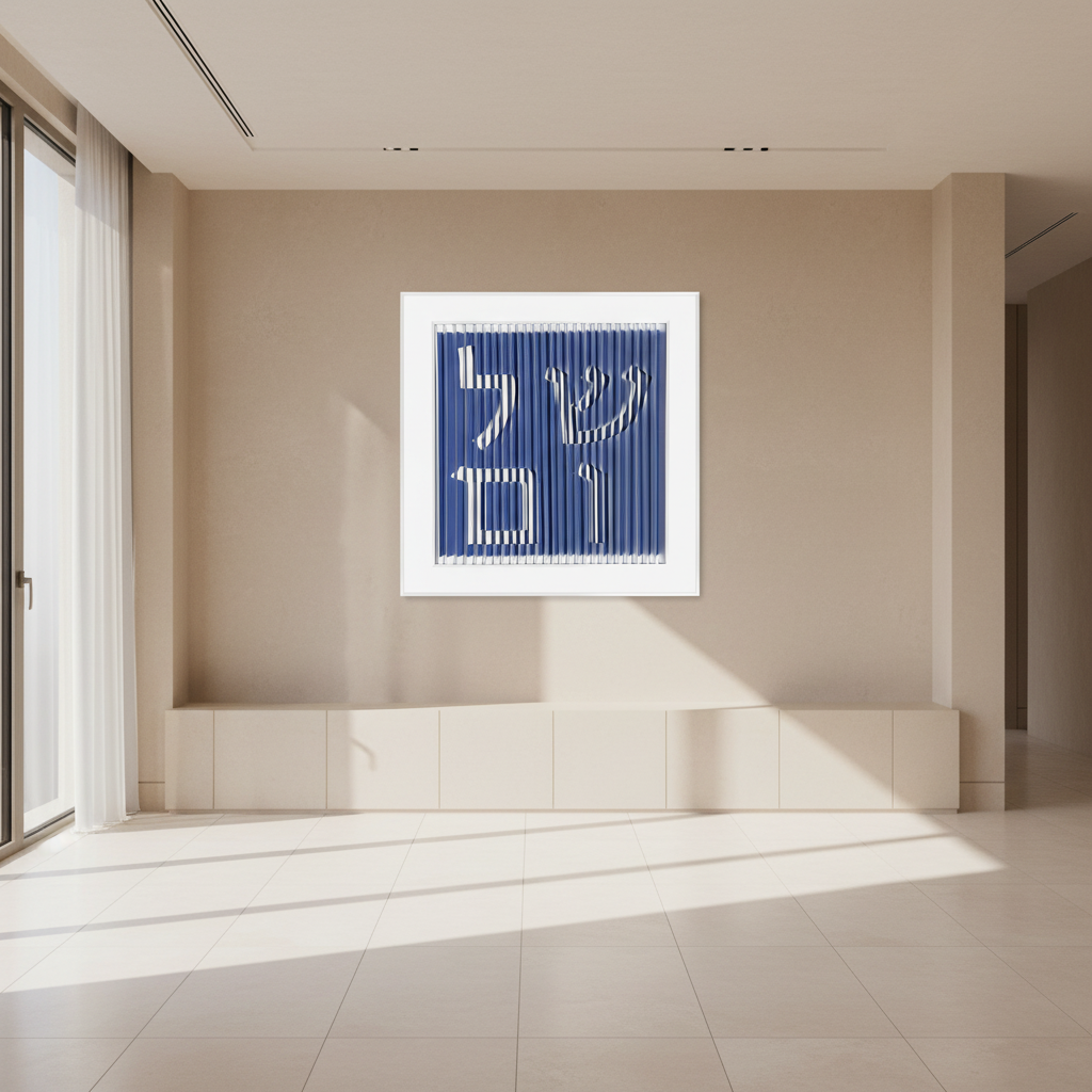 Shalom - Peace 3D Wall Sculpture