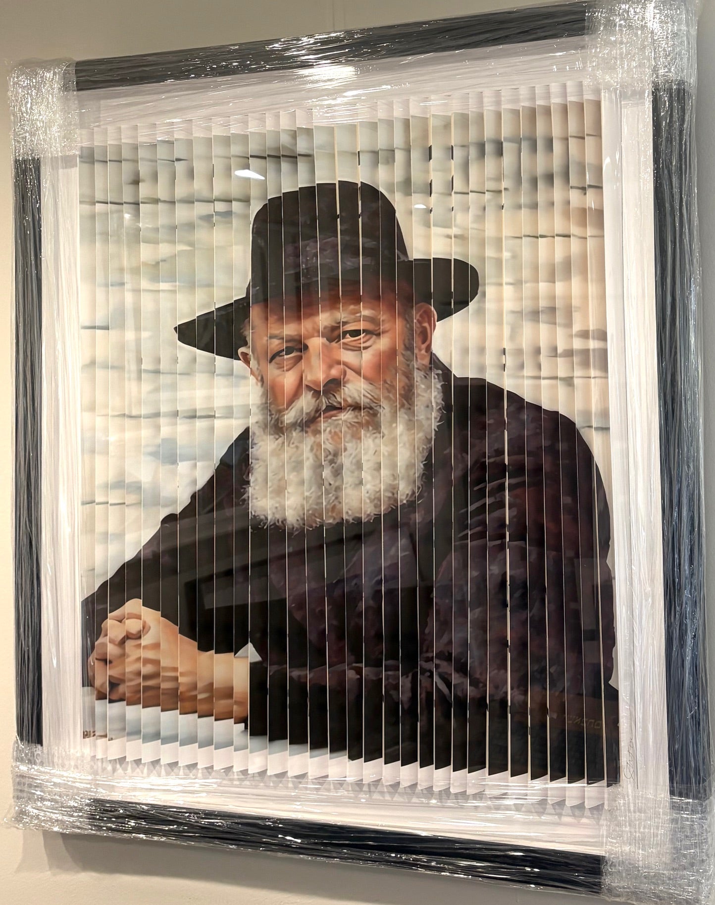 The Lubavitcher Rebbe - Birkat Habayit, Blessing of the Home 3D Wall Sculpture
