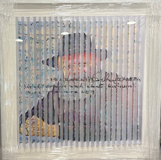 The Lubavitcher Rebbe II - Don't Worry So Much 3D Wall Sculpture