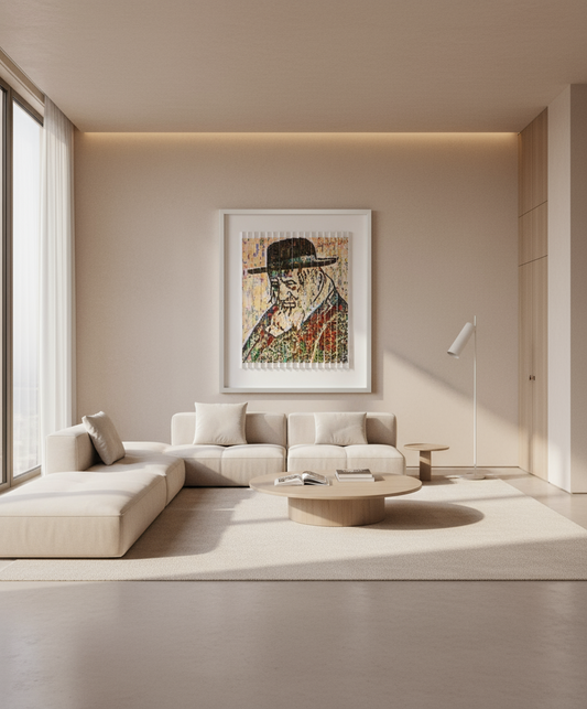 Reb Shayele of Kerestirer 3D Wall Sculpture