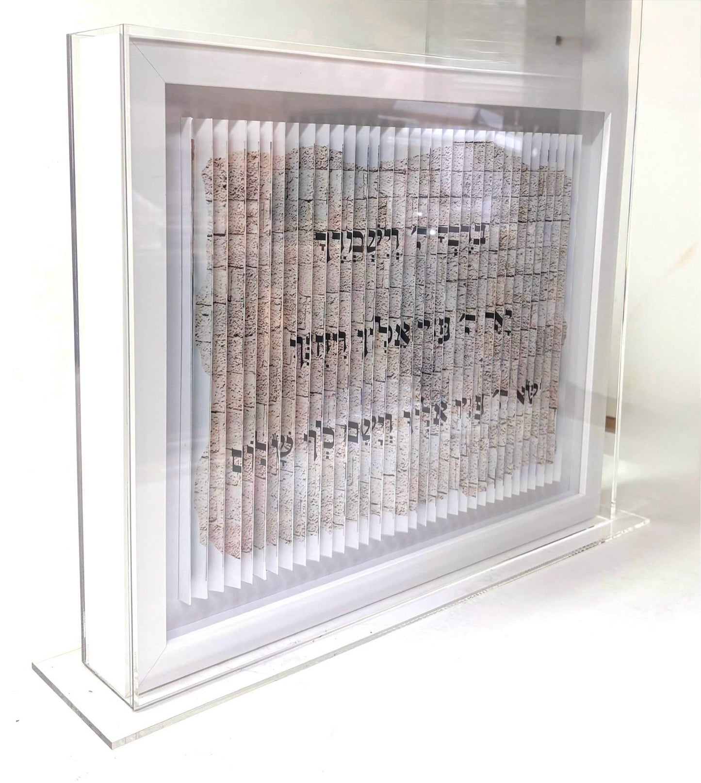 Birkat Kohanim - The Kohen's blessing Original 3D Sculpture in Lucite Case