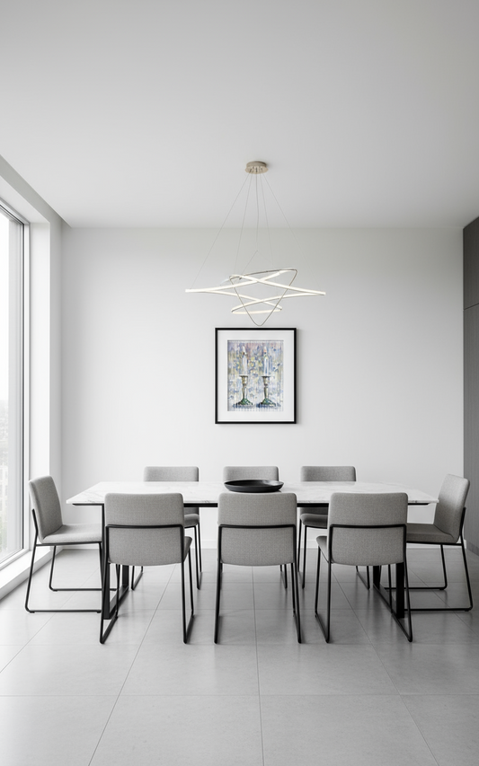 Shabbat Candles - A Mother's Light - With Eshet Chayil 3D Wall Sculpture